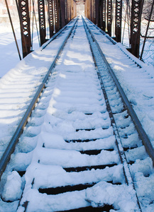 铁路上的雪