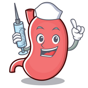 护士胃字符卡通吉祥物照片