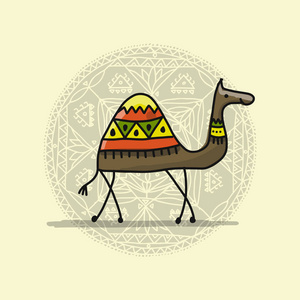您设计的的骆驼，素描