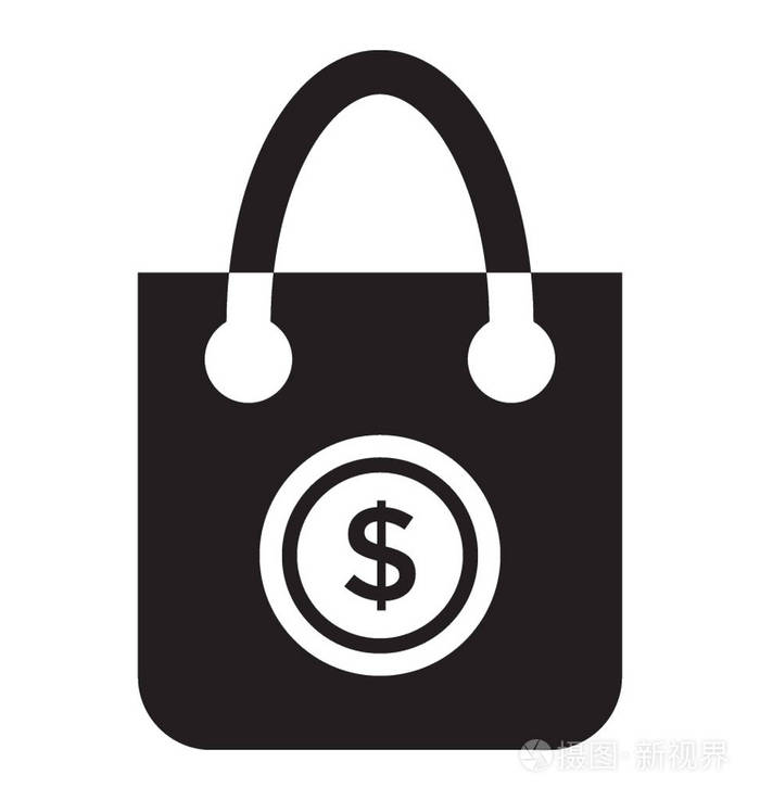 手提袋矢量图标