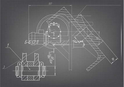 机械制造图纸上灰色的背景