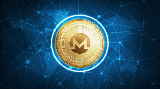 Monero 标志在未来的平视显示器横幅