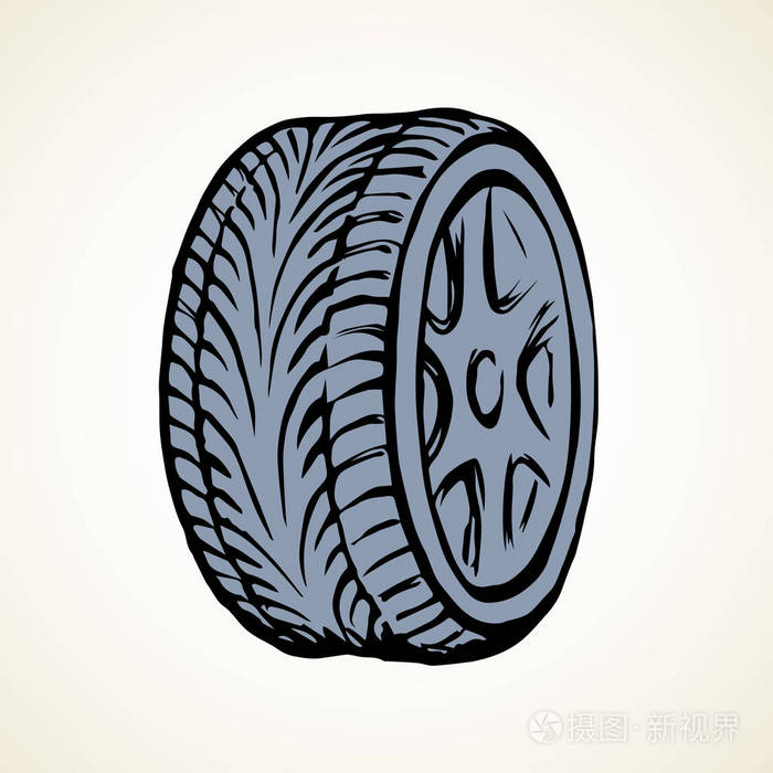 轮胎矢量绘图