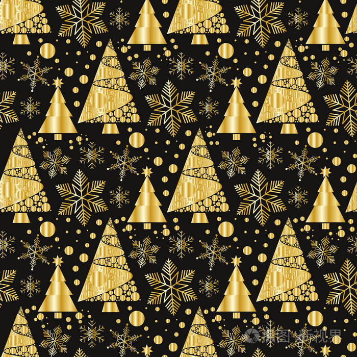 雪花冬天设计季节12月雪庆祝装饰矢量插画无缝模式背景插画 正版商用图片0255uh 摄图新视界