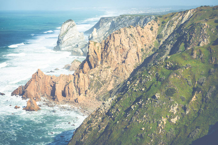 cabo da roca，欧洲，葡萄牙的西方点