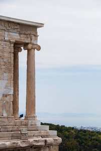 希腊雅典卫城 apteros 耐克的雅典娜神庙
