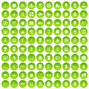 100健康图标设置绿色圆圈