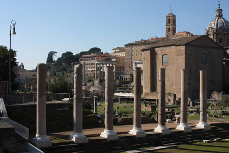 世界上最著名的地标之一罗马罗马论坛, 意大利