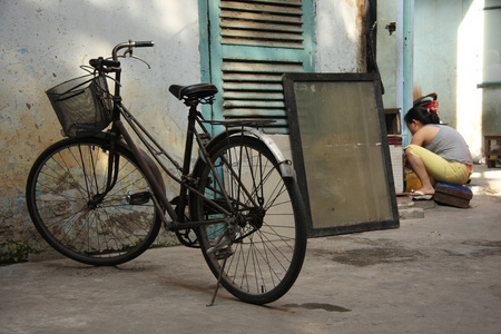 在河内的自行车