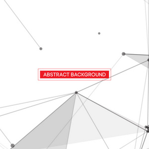 用红色文本框架的白色背景上的灰色抽象网络网