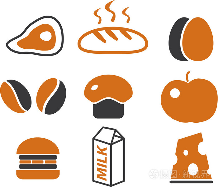 食物可爱的标志