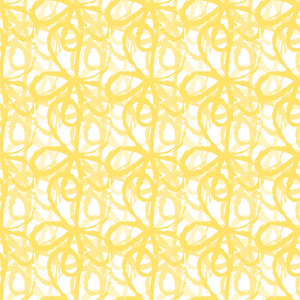 无缝抽象黄色花纹背景