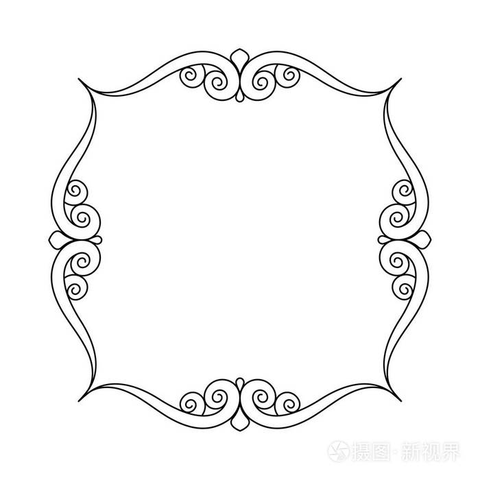 矢量图.白底黑