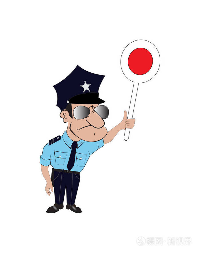 警察的矢量图像