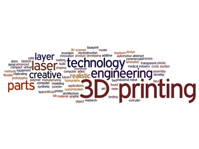 3d 打印创意激光技术抽象词云