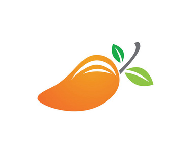 芒果水果标志和符号图标应用程序