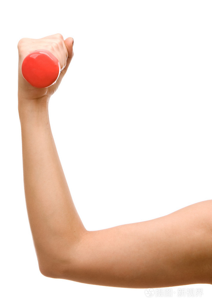 握着哑铃的女性手照片-正版商用图片026ut4-摄图新视界