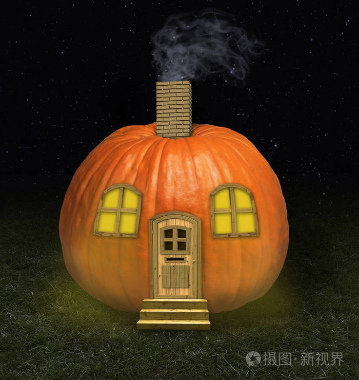万圣节南瓜的房子