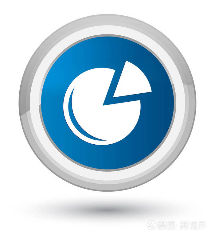 图形图标素数蓝色圆形按钮