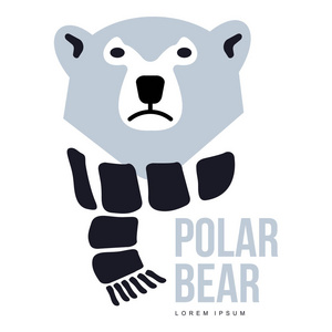 北极熊徽标图片-北极熊徽标素材-北极熊徽标插画-摄图新视界