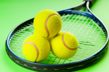 网球概念与球拍
