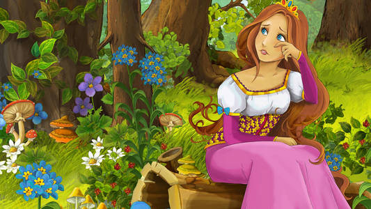 公主卡通动图图片