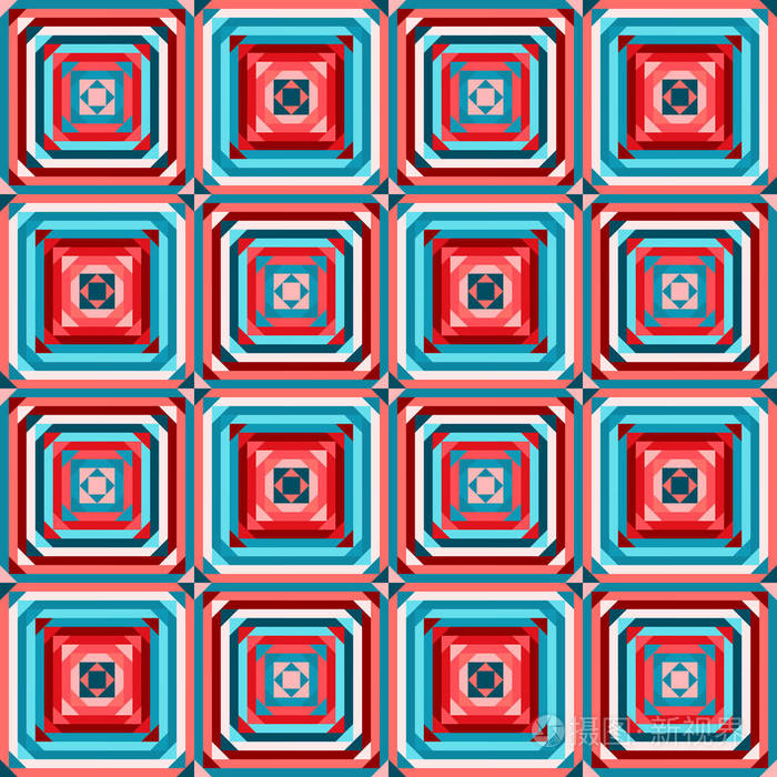 方形无缝的几何图案