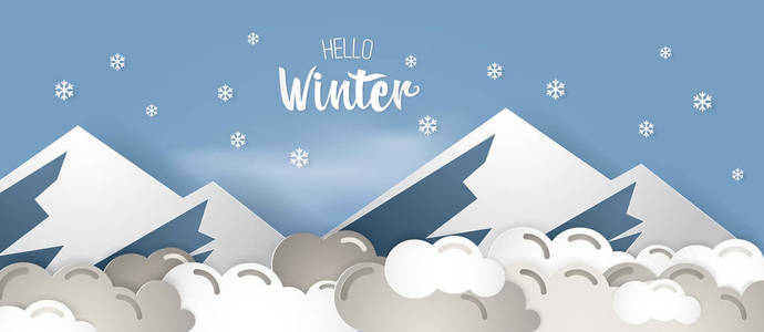 彩色矢量插图冬季主题, 背景圣诞或新年贺卡