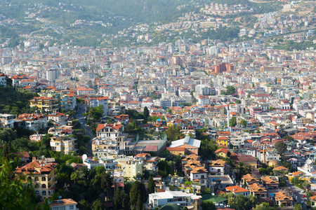 孜乐塔在伊兹密尔半岛, 安塔利亚区, 土耳其, 亚洲。著名的旅游胜地
