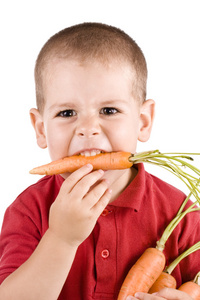 儿童和胡萝卜
