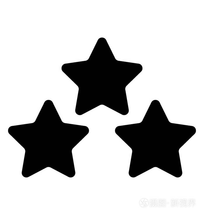 星星矢量图标