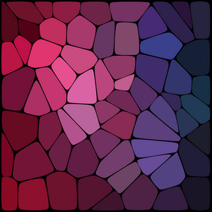 由黑色线条组成的抽象背景, 具有不同尺寸的圆形边缘和粉红色紫色蓝色几何形状。矢量插图