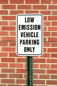 低排放车辆停车标志