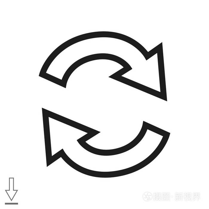 中圈web图标旋转箭头