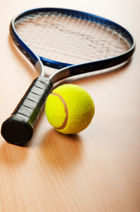 网球概念与球拍