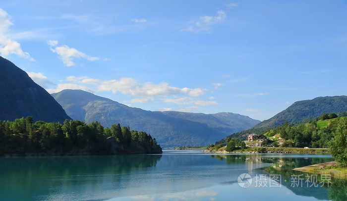 峡湾及高山景观