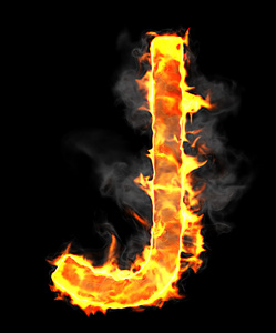 燃烧和火焰字体