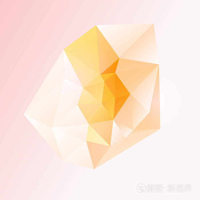 低聚设计.在背景中抽象多边形对象