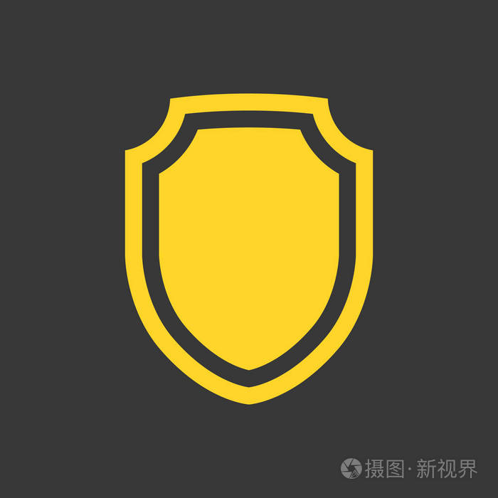 矢量盾形图标平面设计最佳矢量盾图