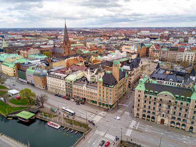 空中马尔默城市景观图片