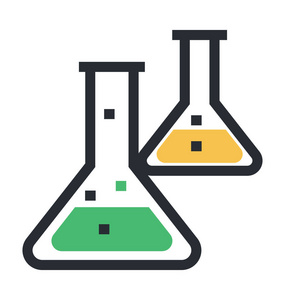 烧瓶矢量图标
