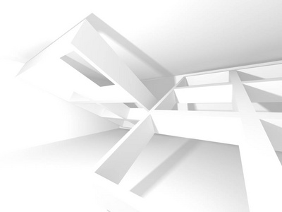 现代设计背景抽象体系结构。3d 渲染图