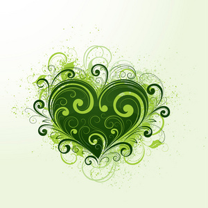 绿色的心