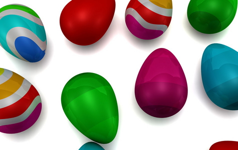 作礼物用之复活节彩色蛋 Easter egg的名词复数 