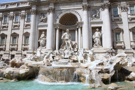 意大利罗马的特雷维喷泉