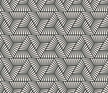 现代时尚的三角形纹理.从带区元素重复几何图块照片