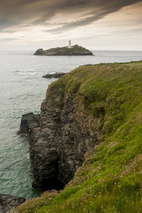 Godrevy在,Godrevy,康沃尔,英格兰的轻型房子