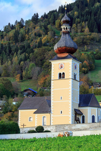 St. 约翰的教堂在阿尔卑斯 Obermillstatt, 坐落在 Gurktal 阿尔卑斯山。奥地利