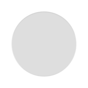 顶视图的塑料圆膏霜瓶, 盖,孤立的白色背景上的标签的空白空间.