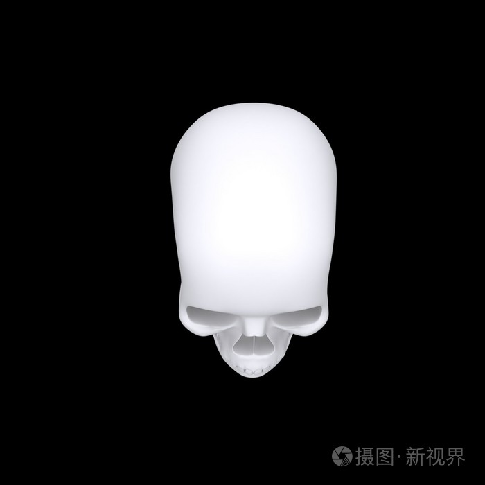 3d 白色骷髅头